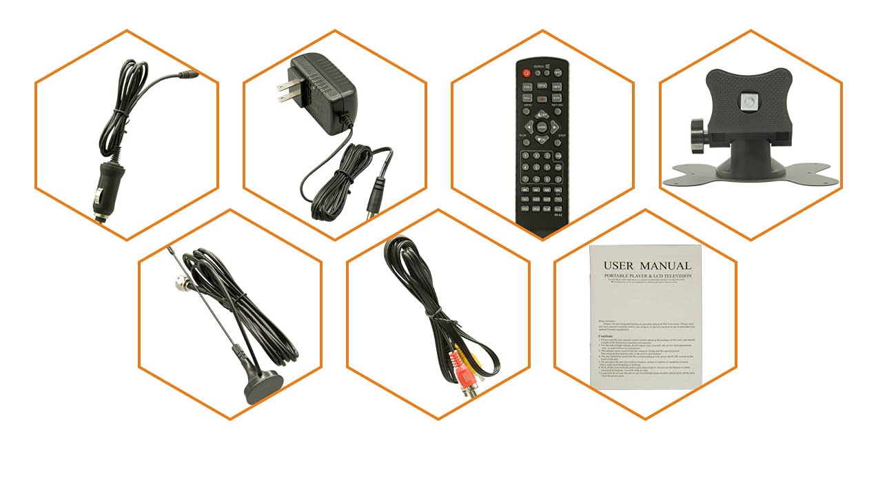 Buy Milanix 8" Portable Widescreen LED TV with HDMI, VGA, MMC, FM, USB