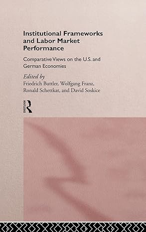 Institutional Frameworks and Labor Market Performance: Comparative Views on the US and German Economies book cover