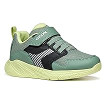 Geox J SPRINTYE Boy A, Scarpe da Ginnastica, Green, Black, 37 EU