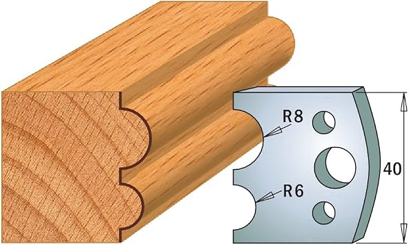 CMT CMT 690.051 Pair of Profiled Knives for Shaper Cutters, 1-37/64-Inch Cutting Length, 5/32-Inch Thickness