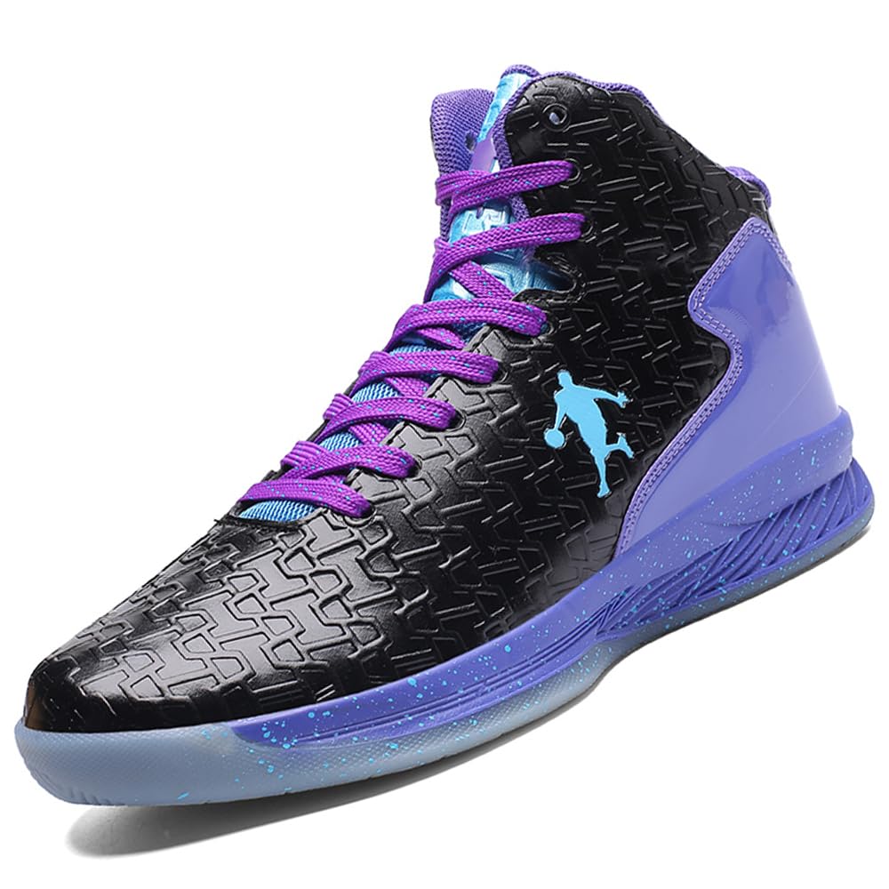Rokiemen Zapatillas de Baloncesto Altas para Hombres Zapatos de Deporte Casuales Sneaker Correr Zapatos Caminar Tenis Zapatos Fitness Antideslizantes