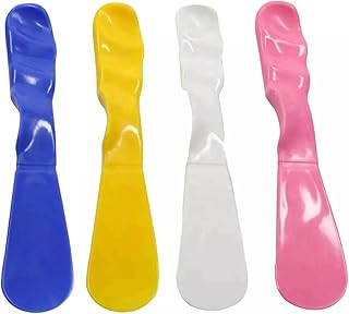4PCS Autoclavable 7.5” Handle Spatula, Dental Straight Spatula, Dental Alginator Mixer, Mixing Spatula Alginate Spatula Plaster Spatula 4 Mix Color