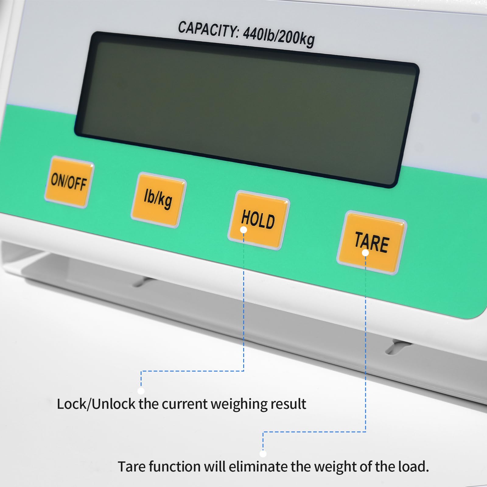 WXYSYHR Medical Scale - Professional Medical Grade Scale for Body Weight, Home, Hospital & Physicians | Heavy Duty 440 lbs Capacity Wrestling Scale for Gyms with Easy to Read LCD Display