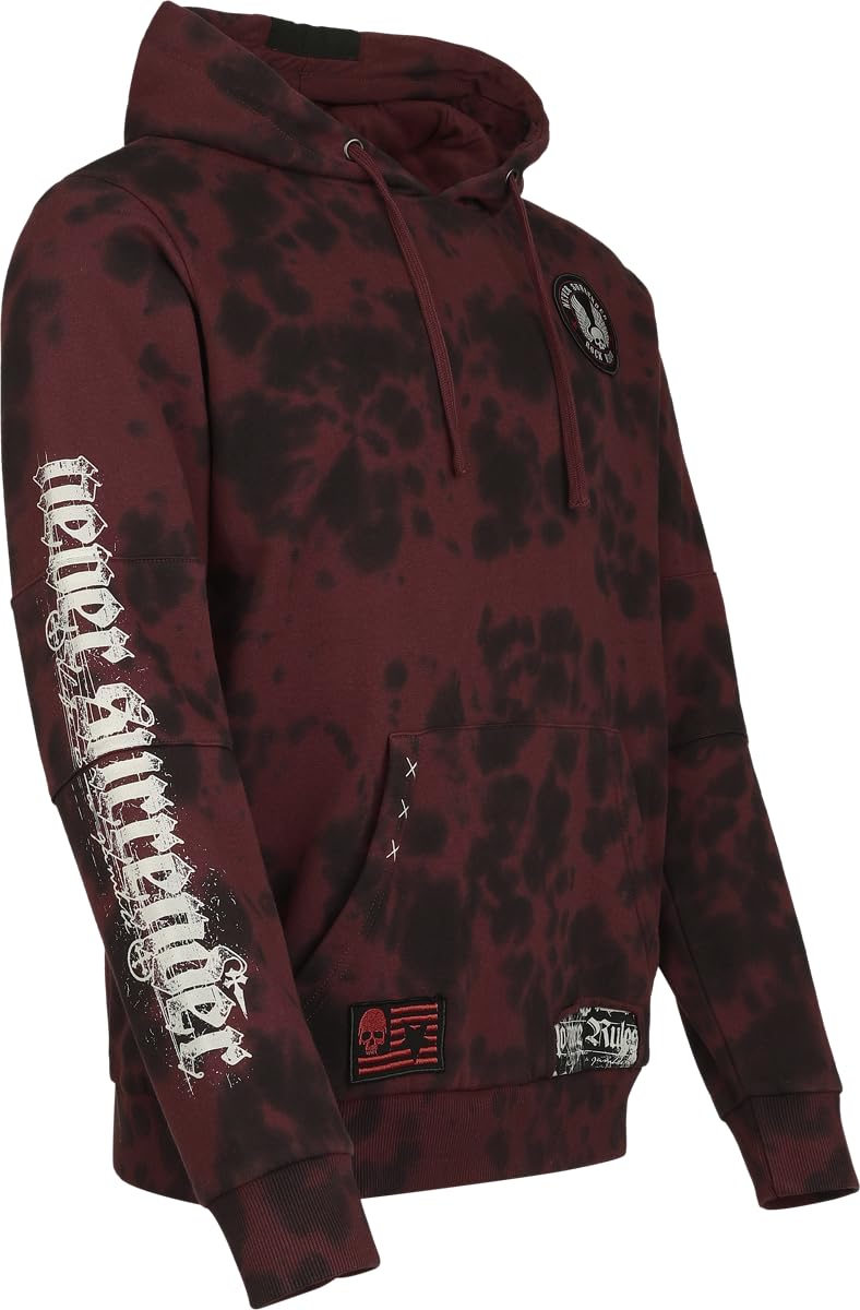 Rock Rebel by EMP Uomo Felpa con Cappuccio Original Sinners Kapuzenpullover Rosso