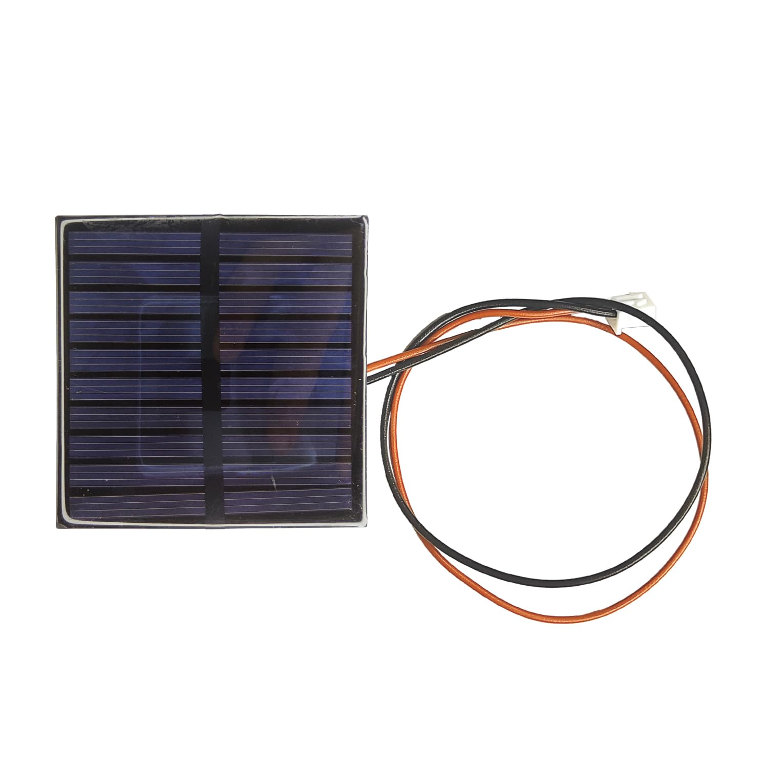 UNIVERSAL HUB Pack of 5 70x70mm Wire Attached 6v 100mah Plastic Mini Solar Panel for DIY Projects and Science Experiments