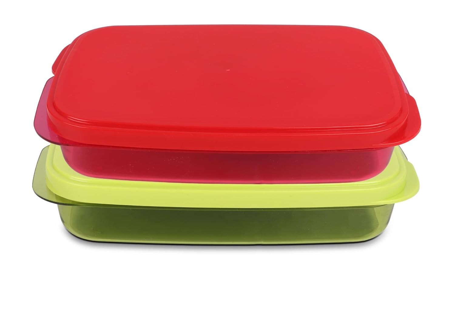 Buy Plastic Lunch Box Best Slim and Compact, Durable Lunch Box Set of 2