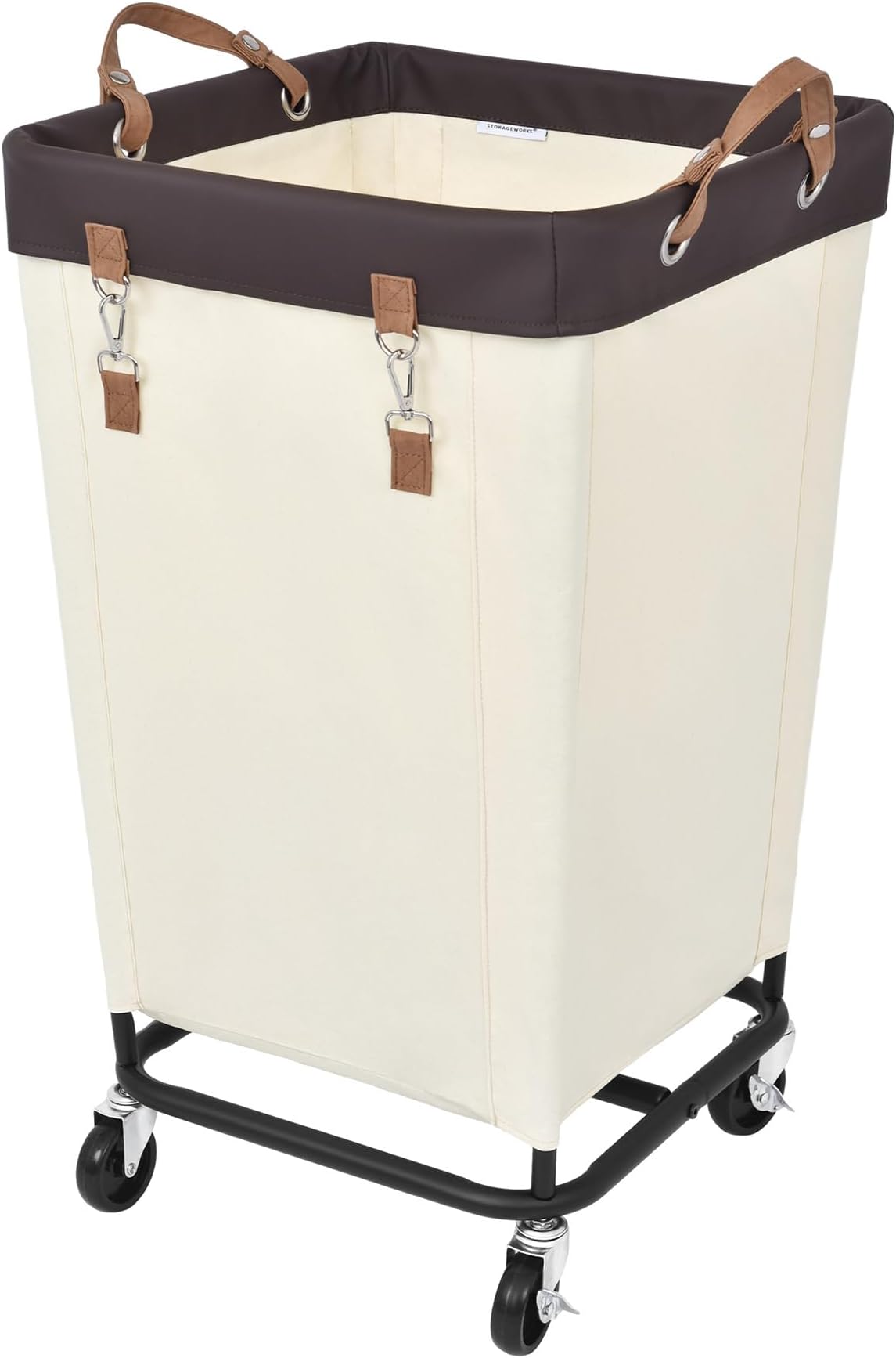 StorageWorks 160L Laundry Basket with Wheels, Rolling Hampers for Clothing