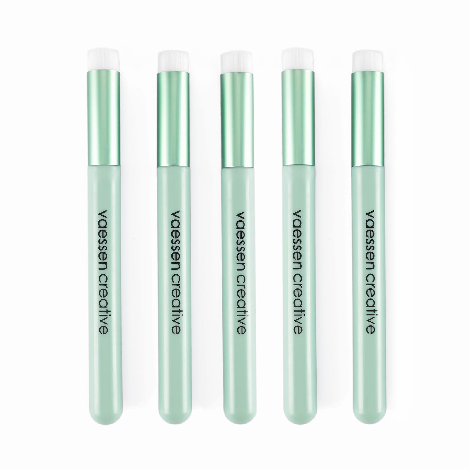 Vaessen Creative Mini Blending Brushes for Crafts 5 pcs - ø 0.3" - for Ink and Paint - for Card Making, Scrapbooking, Journaling and Mixed Media