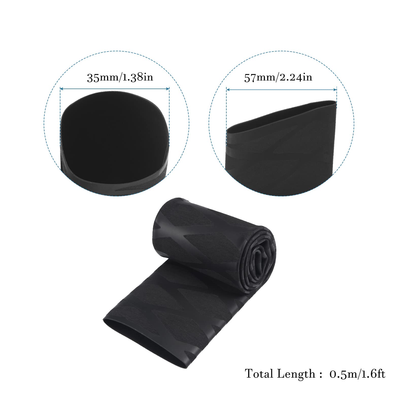 Gaine Thermorétractable Diamètre 40 Mm – 25 M, Taux 2:1, Noir, Pour Isolation Et Protection Câbles - 11