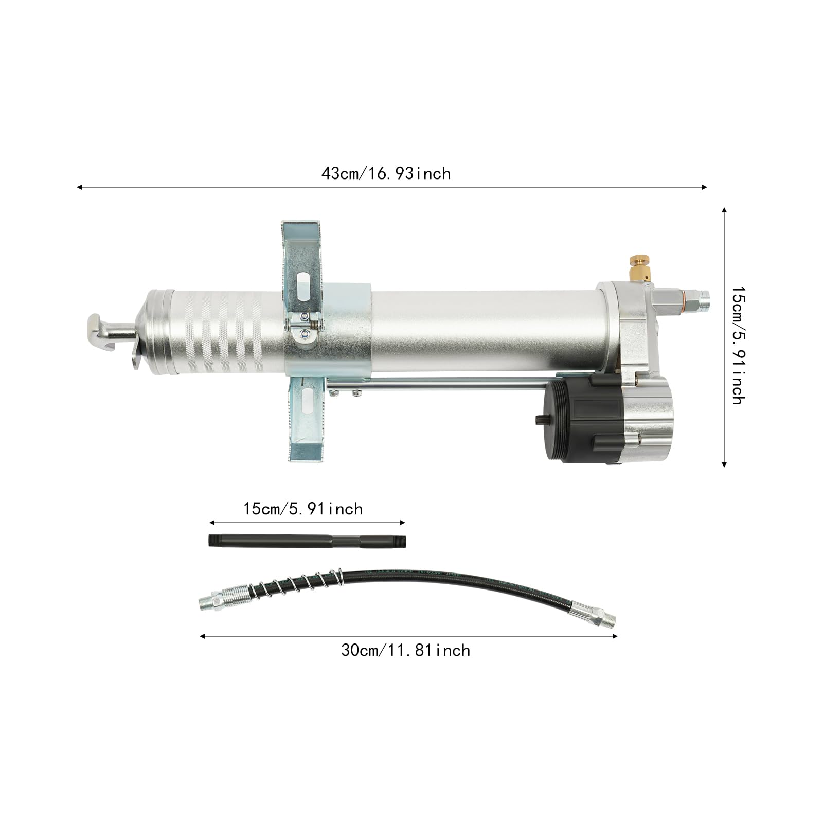 Adapter do wiertarki do smarowania, 600 cc, 10 000 psi, wysokociśnieniowy pistolet smarujący, nasadka do wiertarko-wkrętarki akumulatorowej i wkrętarki udarowej, uniwersalne narzędzie do