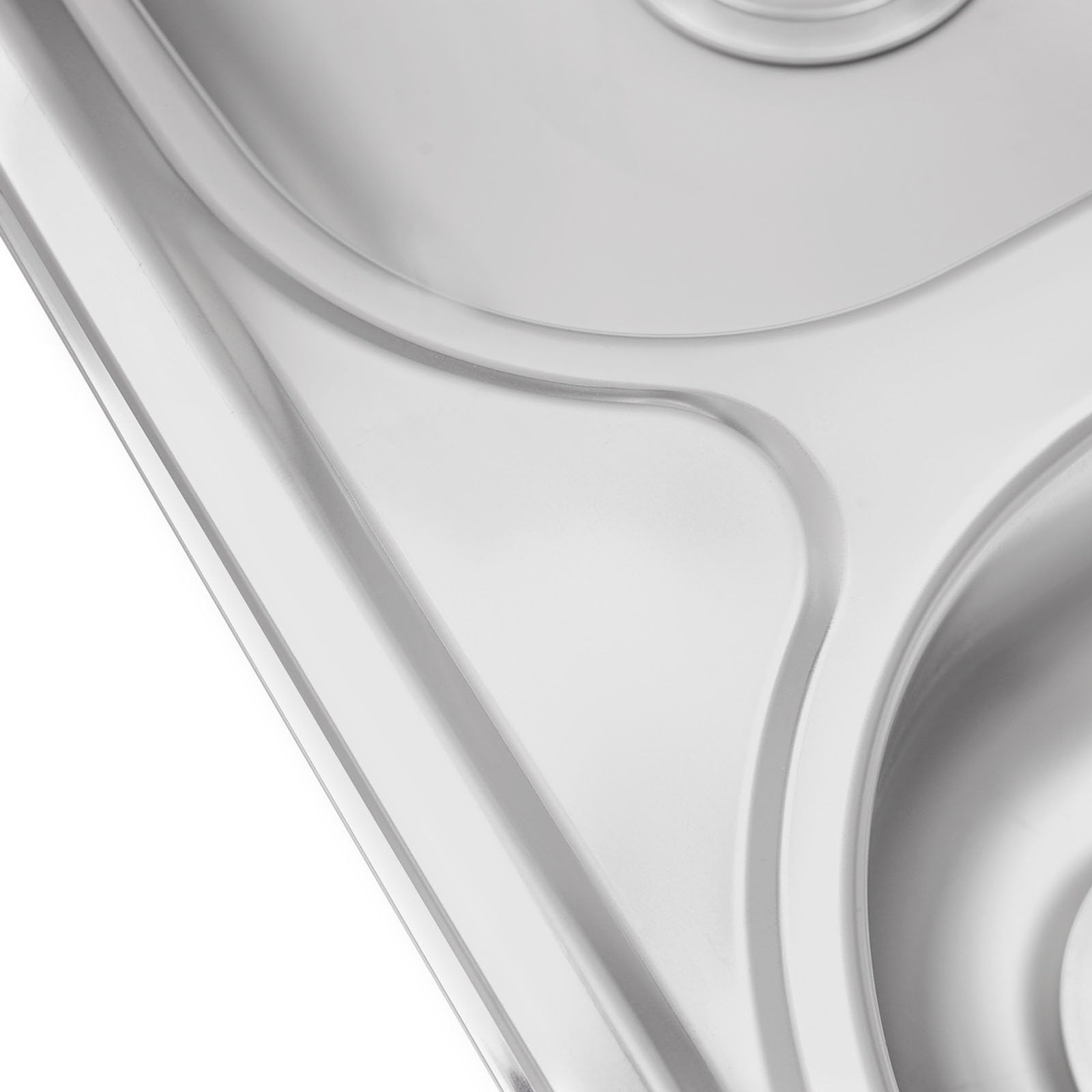 83x43,9x77 cm Évier Autoportant en Acier Inox 2 Bacs Plonge Inox pour Cuisine, Restaurant, Garage, Jardin,Charge maximale 75 kg,Évier de cuisine mobile Multifonction Évier commercial avec meuble bas
