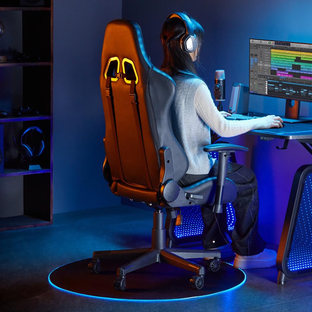 光る椅子 RGBレインボーLED増殖中のゲーミング業界。ついに椅子もLEDで