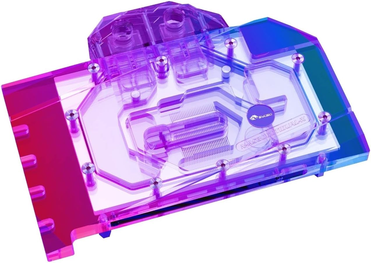 Bykski Full Coverage GPU Water Block and Backplate for ASUS DUAL-RTX3060TI-O8G (N-AS3060TIDUAL-X)