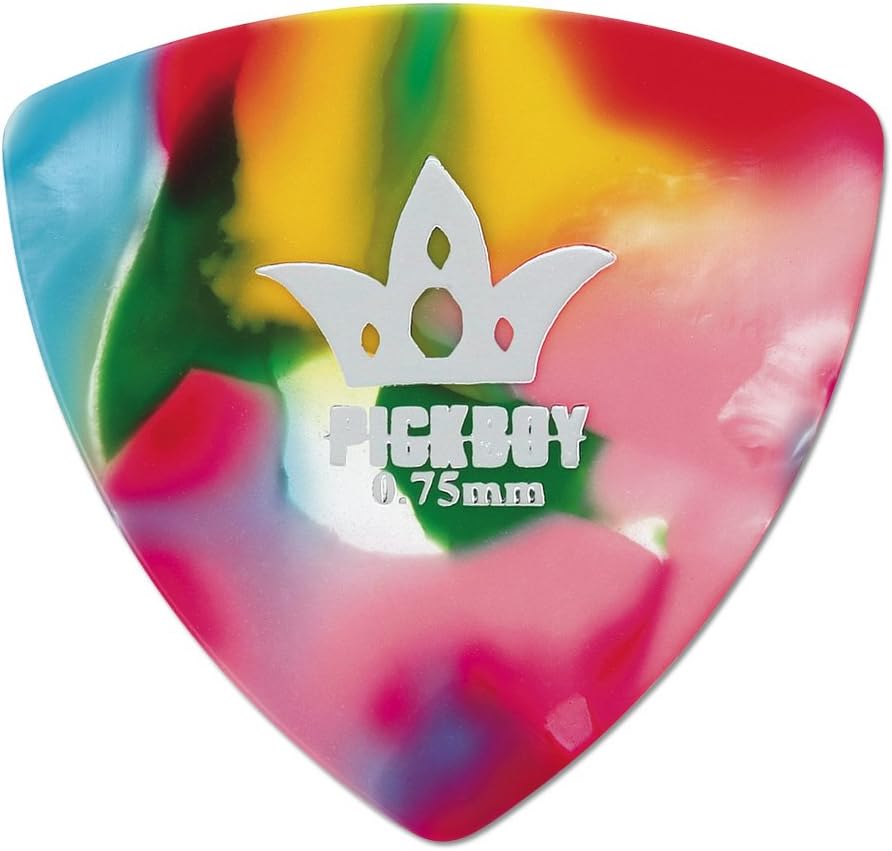 PickboyRounded Triangle, Multi-color, Pik Pak, 0.75mm, 10 picks
