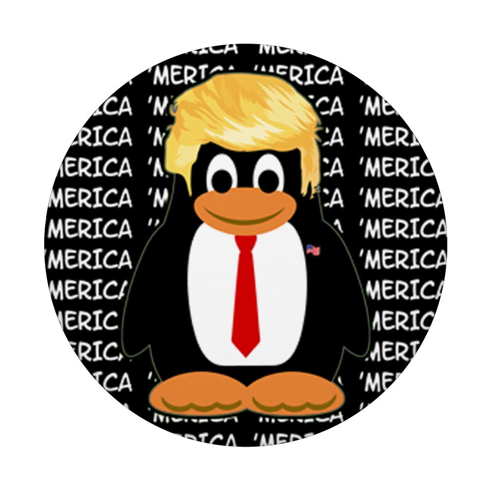 Amazon.com: Merica Trump Funny Penguin Patriotic Men Women Gift : Cell  Phones & Accessories