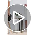 Image of DECOWORLD|| Premium Side Table || Metal Side Table with Wooden Top || End Table for Living Room, Sofa C Type Table or Bed Side Stand (Golden)