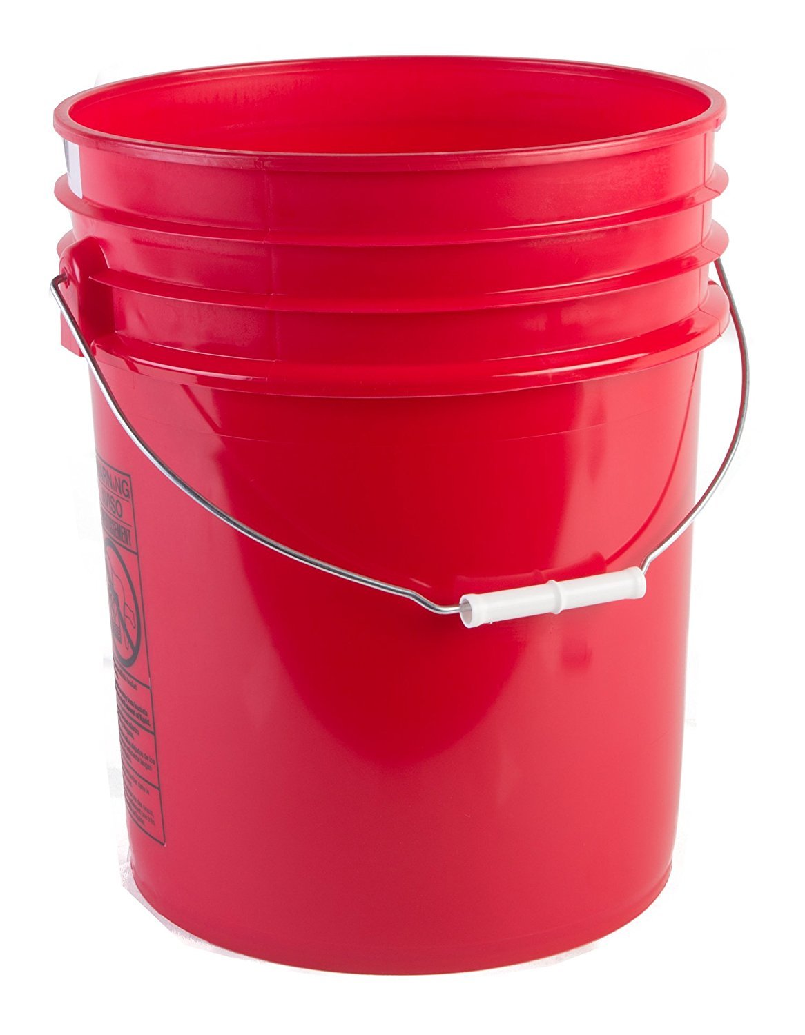 Hudson Exchange Premium 5 Gallon Bucket, HDPE (Red, 1 Pack)