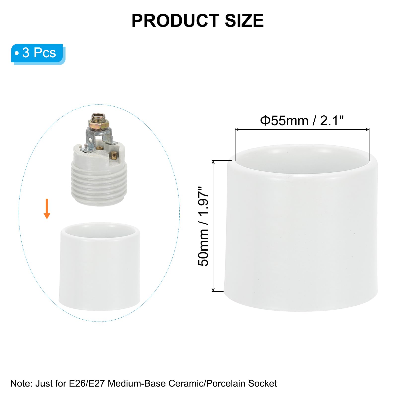 PATIKIL Light Socket Shade Ring - Image 2