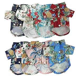 Hawaiian Beach Print Pet Dog Cat T-Shirts Cute for Small to Medium Dog Cats Cool Summer Vest Camp Shirt Clothes (XL, White Pineapple) Hawaiian Beach Print Pet Dog Cat T-Shirts Cute for Small to Medium Dog Cats Cool Summer Vest Camp Shirt Clothes (XL, White Pineapple)