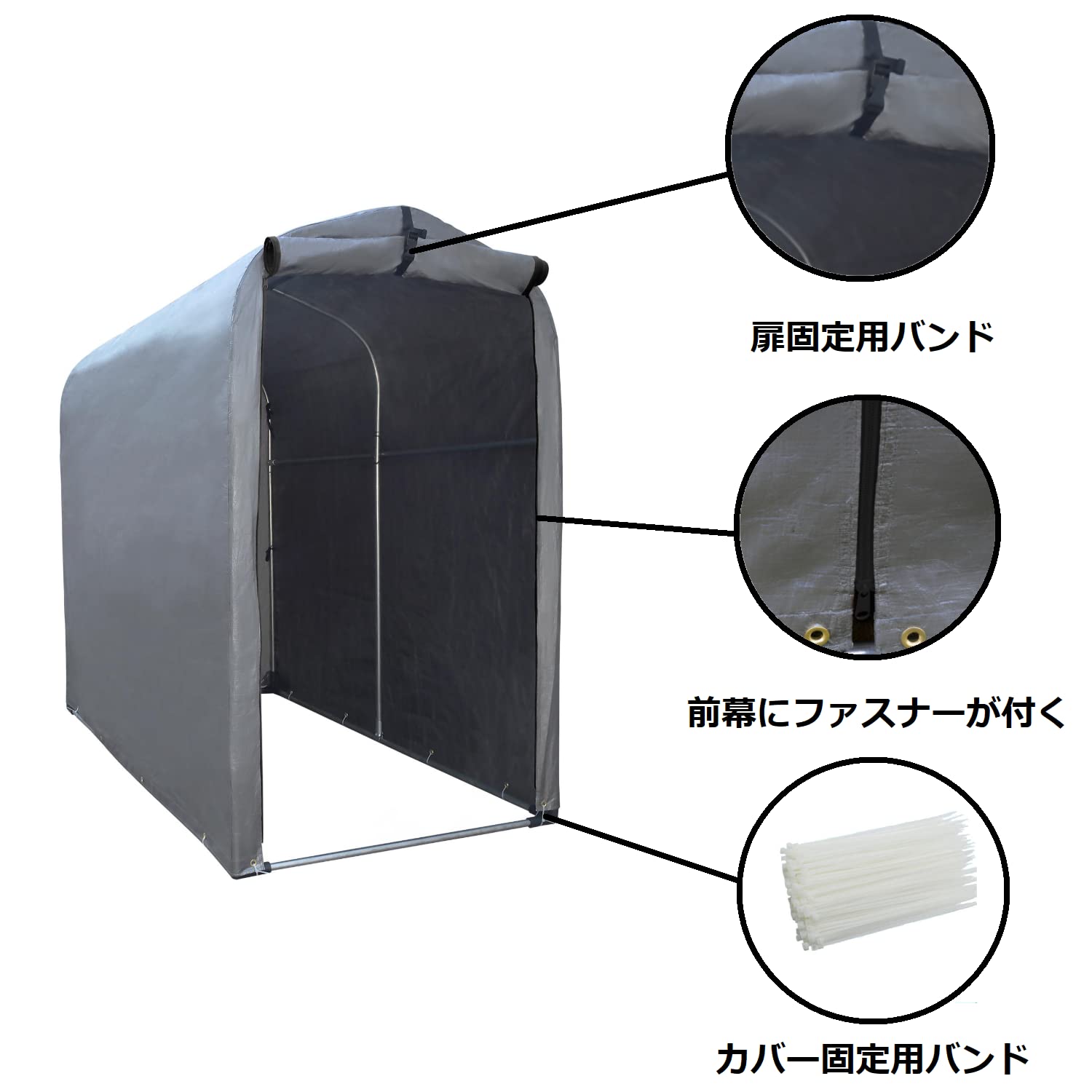 Amazon | OKAYES サイクルハウス 自転車置き場 屋外 2台用 ガレージ