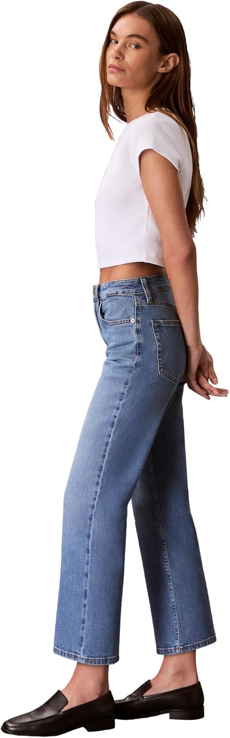 Calvin Klein Women's High Rise Straight Fit Jeans - Image 5