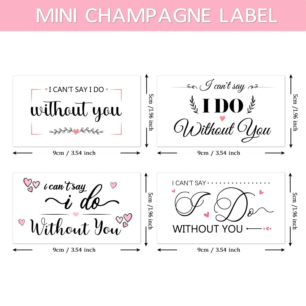 PH PandaHall 40 mini etiquetas para botellas de vino con texto inglés boda