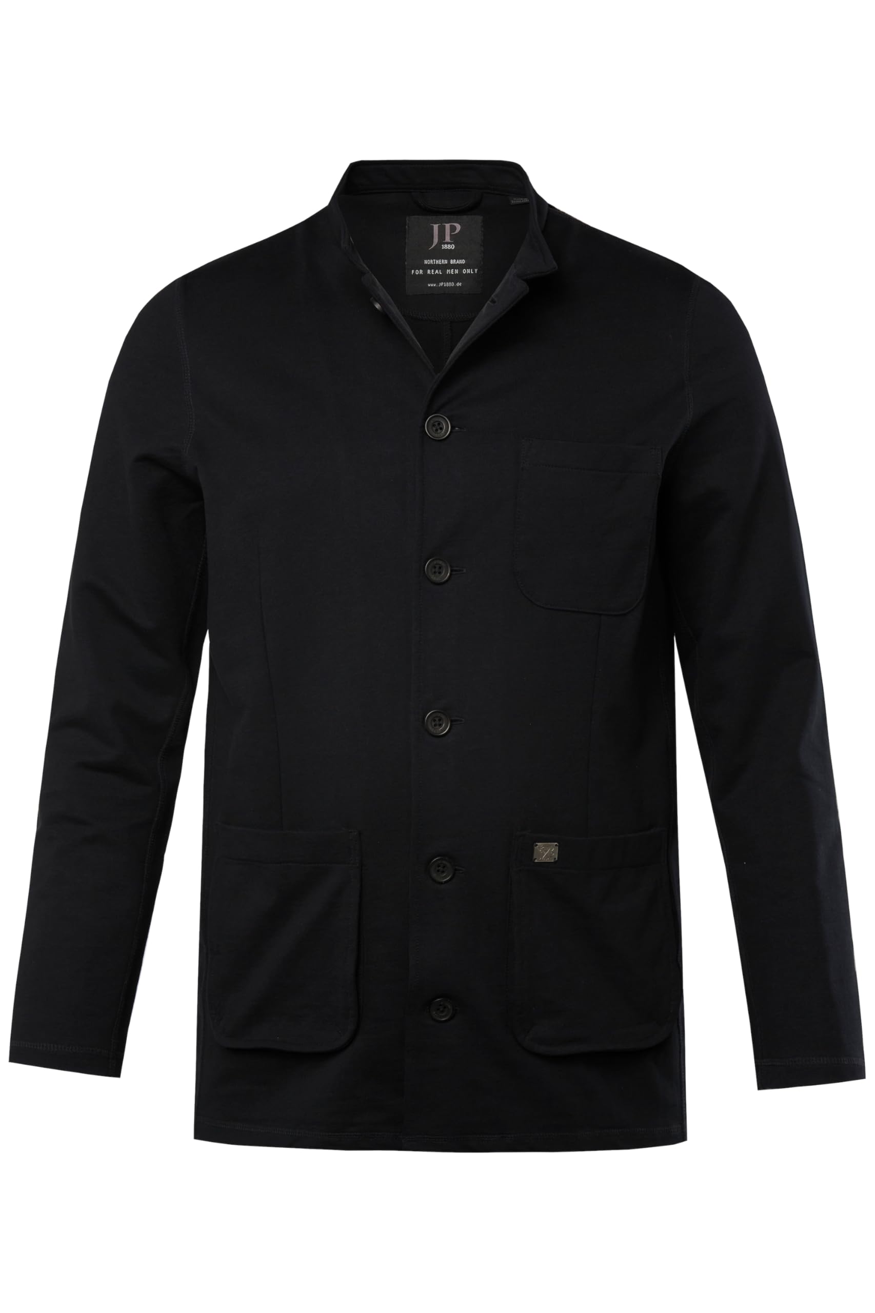 JP 1880 Herren große Größen Übergrößen Menswear L-8XL Trachtenjanker, FLEXNAMIC®, Trachten, Sweat, Stehkragen, Print 831320