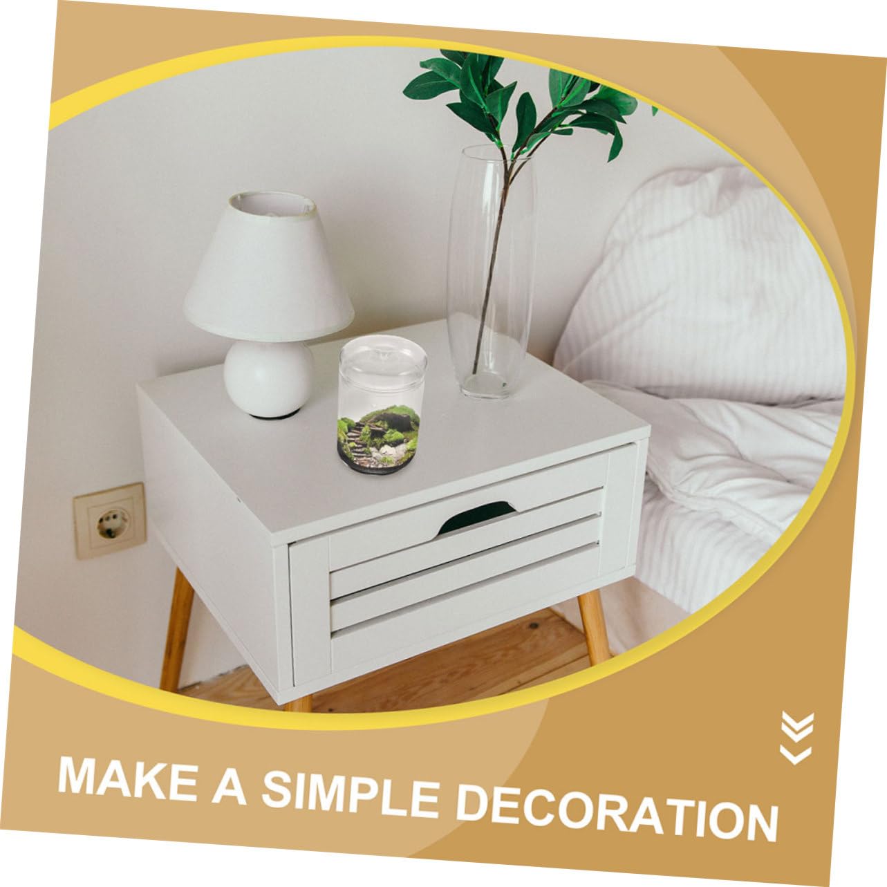 DECHOUS Terrario in Vetro per Ecosistema di Muschio, Vaso Decorativo Leggero e Resistente, per Scrivania e Soggiorno, per Piante e Fiori