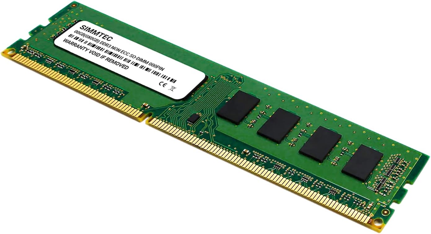 Simmtec 8GB (2x4GB) DDR3 1333MHz DIMM PC3-10600 UDIMM Non-ECC CL9 240-Pin Desktop Computer RAM Memory Upgrade Kit