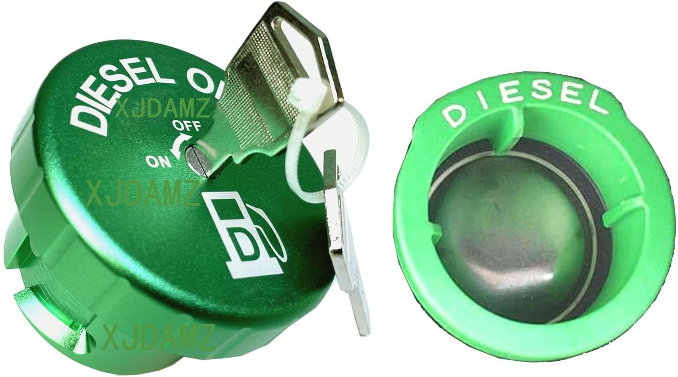 Aluminum Diesel Fuel Tank Cover for the latest 2019-2024 2025 2026 Dodge Ram 1500 2500 3500 only (three vertical plastic pillars at fuel filler port)