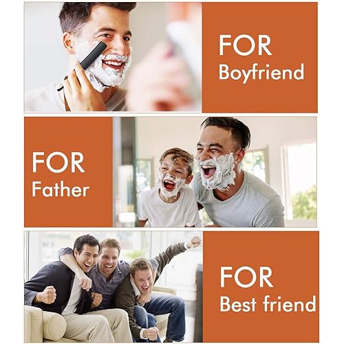 Miniatura 9 de SID Maquinilla de afeitar profesional de borde recto para hombre afeitadora manual de seguridad para afeitar afeitadora profesional de borde recto