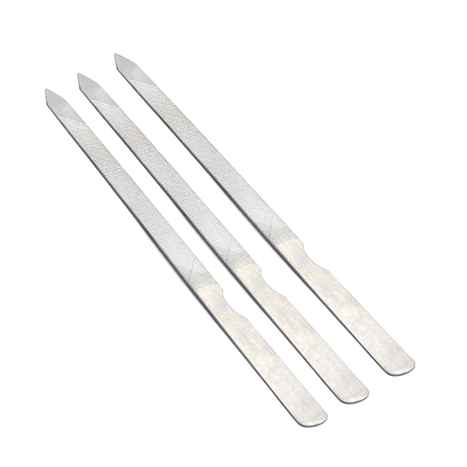 AAProTools 4.5 Inch Triple Cut Stainless Steel Nail File (3 Pack)