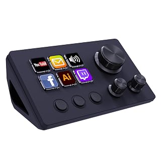 TreasLin Stream Controller Deck with12 Customizable Macro Keypad to Trigger Actions in OBS Twitch YouTube for Content Creators Stream Dock Compatible with PC & Mac N3 Black Macro Keypad - Amazon product rated Grade A