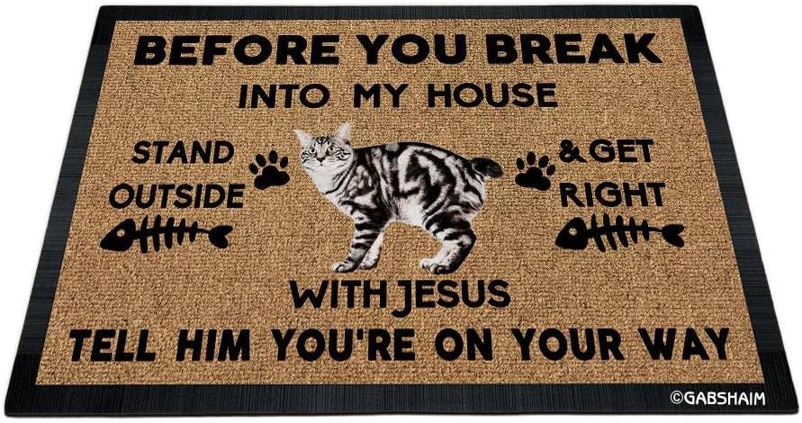 Cute Labrador Door Mat Funny Dog Puppy Pet Welcome Doormat Entrance Front Door Decor Floor Mat Rug for Dog Lover 27.5" x 17.7"