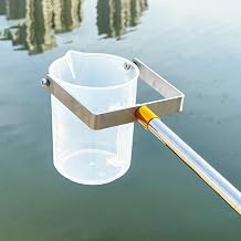 Paslanmaz  elik  ubuk ve Plastik Kep eli Teleskopik Su  rnekleyici, Su Kalitesi Testi i in 1000ML Sarka l  Beher, Hafif S v  Kep e 1.16-4m/3.8-13.1ft