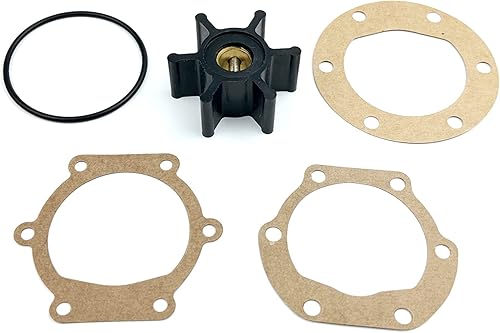 Kit de reparación de impulsor de bomba de agua Reemplazo para Jabsco 653-0001-P Johnson 09-810B-1 Volvo Penta 876097 Yanmar F4B 128990-42200