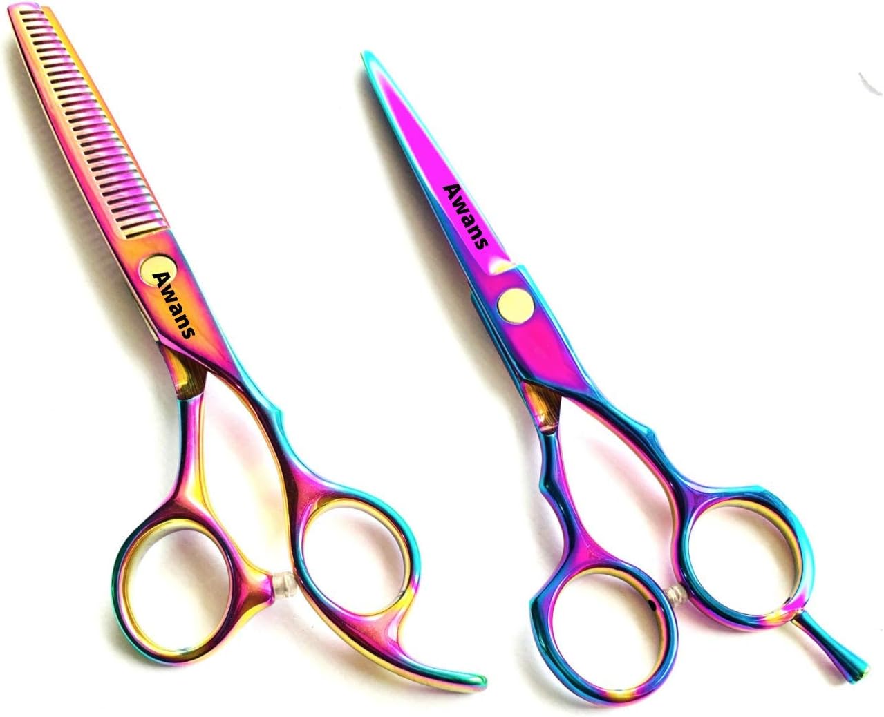 Awans Barber Salon Hairdressing Scissors Set Hairdressing Scissors 6" Thinning Scissors Set 5.5", Hair Scissors Set