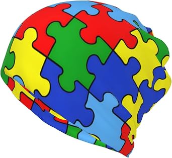 ASYG Autism Hat,Knit Beanie Hat with Autism Awareness Hat for Men Women