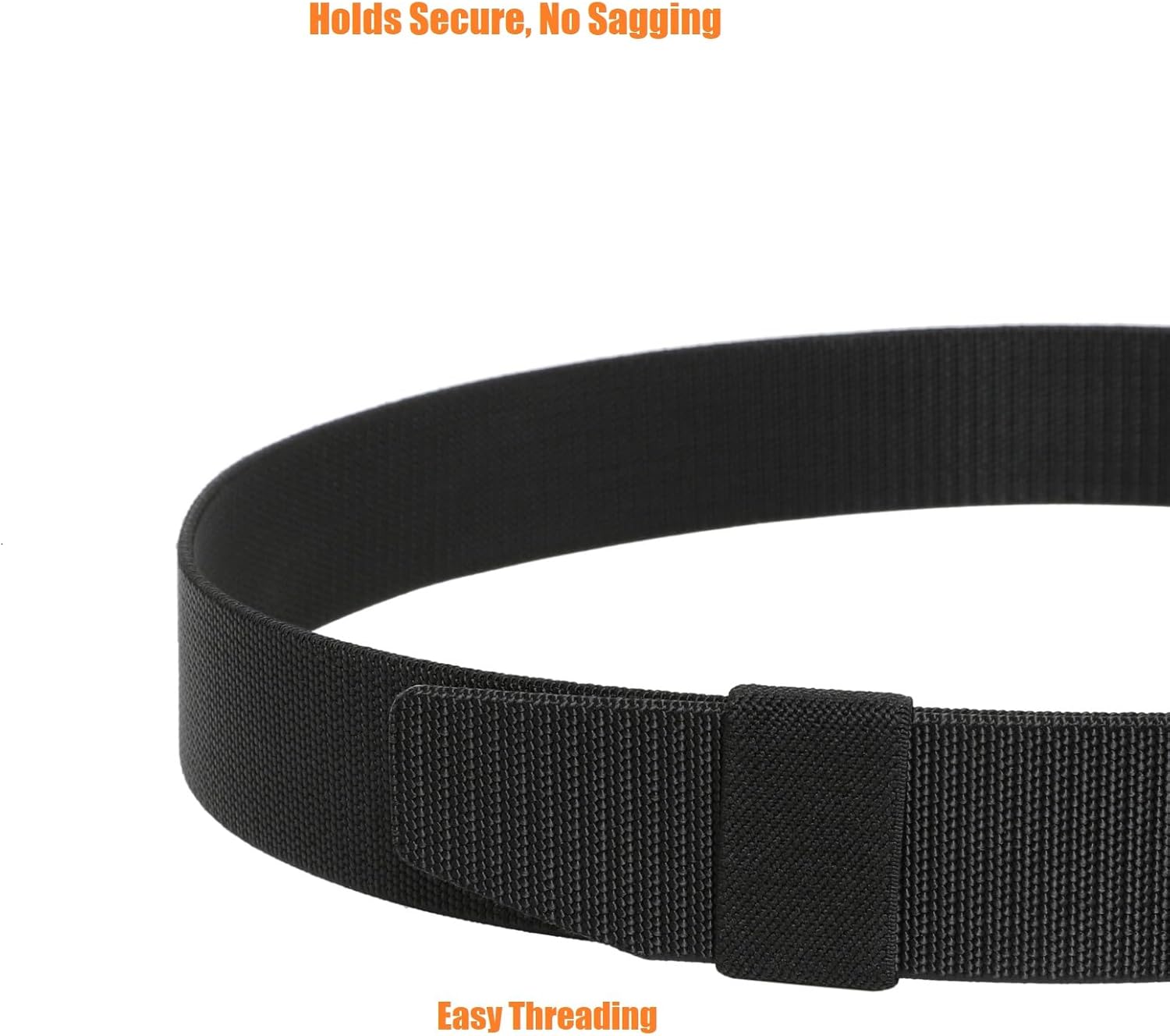 TACNEX Men's Elastic Stretch Belt 1.5" Adventure Web Belt with Non-Metal Travel Friendly Buckle Non Slip, Adjustable - Image 6