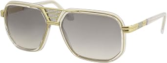 Cazal Legends 666 003 Sunglasses Mens Gold-Crystal/Grey Gradient Lenses 61mm