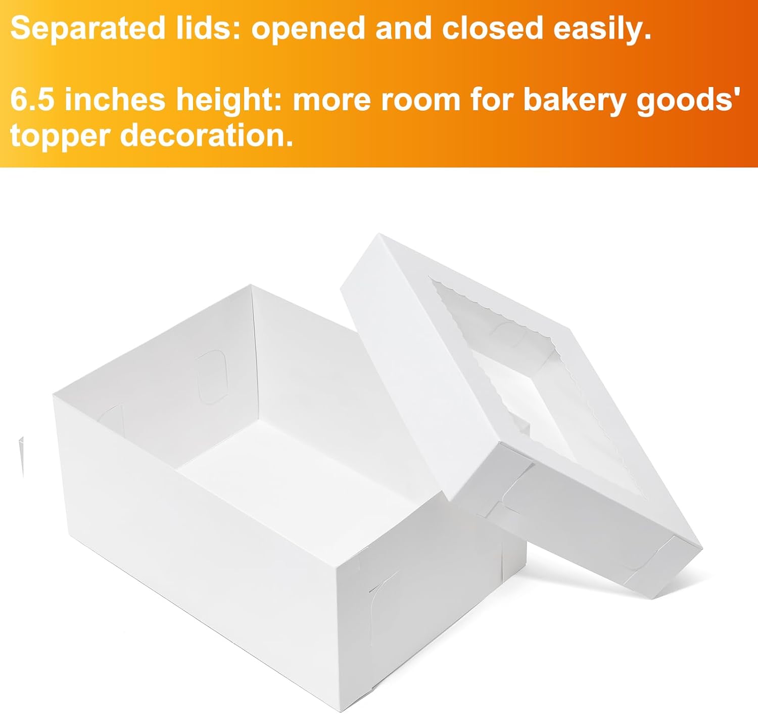 14x10x6.5 Cake Boxes Rec Quarter Sheet 1/4 Sheet Bakery Boxes