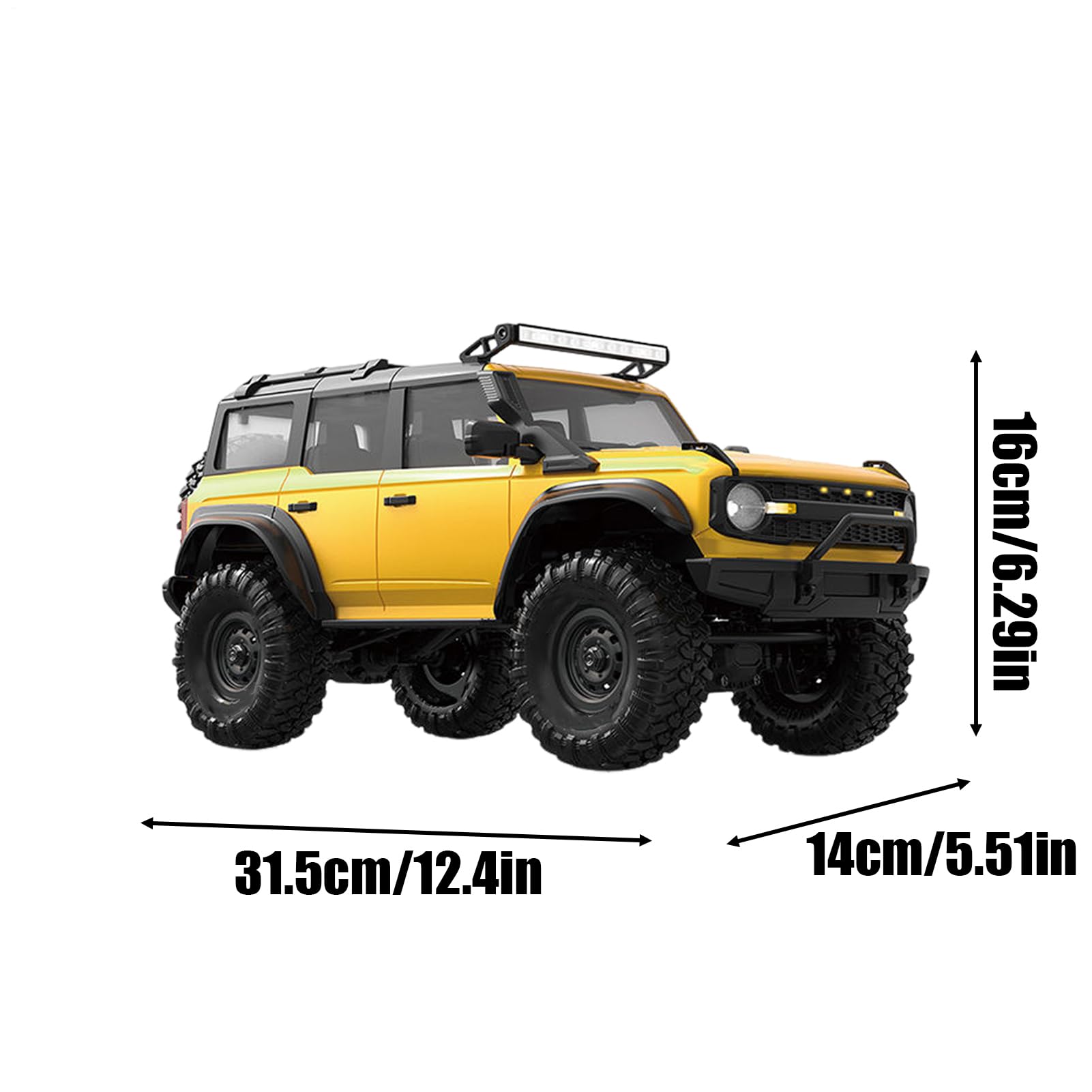 Genérico Vehículo Todoterreno Camión Crawler Todoterreno 2.4G