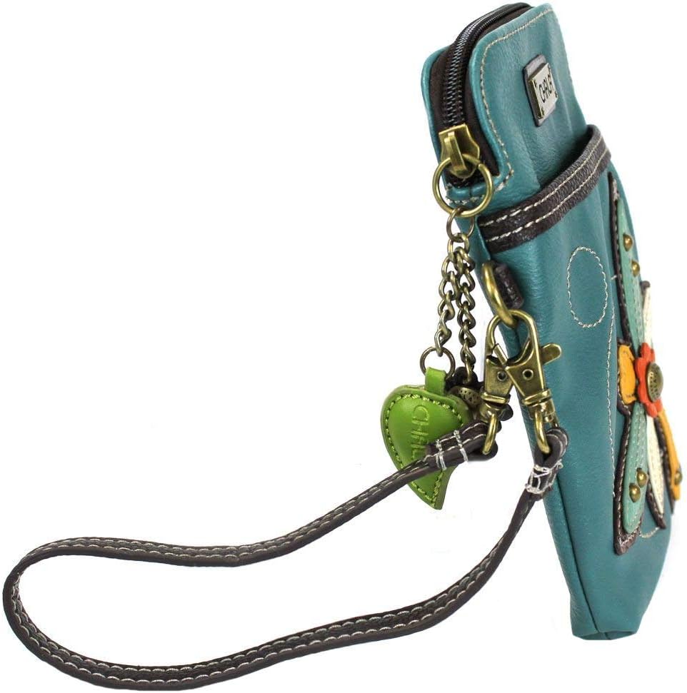 Chala Dragonfly Turquoise Cellphone Crossbody Handbag - Convertable Strap
