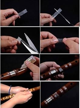 Bamboo Flute Dizi Bitter Bamboo Two-section Transverse Flute Beginner Bamboo Flute Entry National Wind Instrument Bangdi Qudi(C Key)