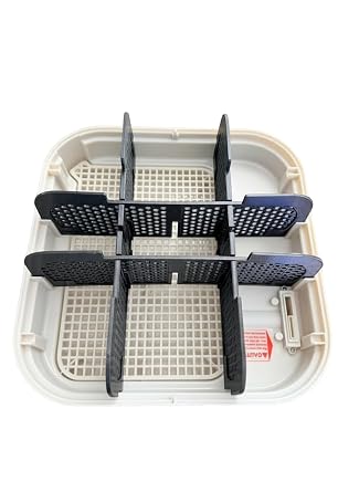 Egg Incubator Divider Compatible with for MATICOOPX 20 Egg Tray Separator for Hatching Different Breeds, Reusable Insert for Poultry Incubators 2 Black dividers