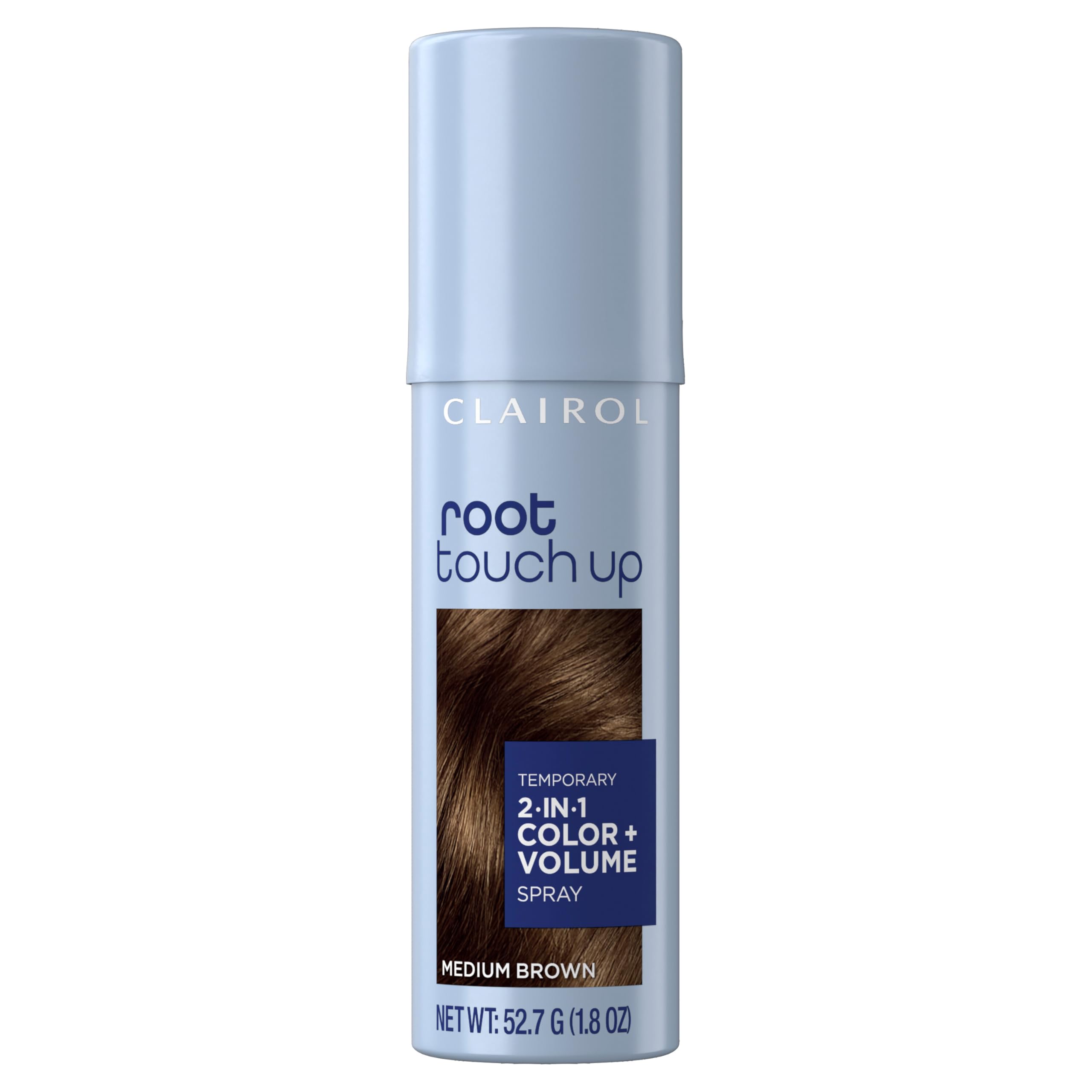 Root Touch-Up Color + Volume 2-in-1 Temporary Spray, Medium Brown Hair Color, Pack of 1