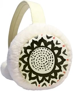 Totems de girassol do México Celebrate Winter Ear Warmer Cable Knit Furry Fleece Earmuff Outdoor