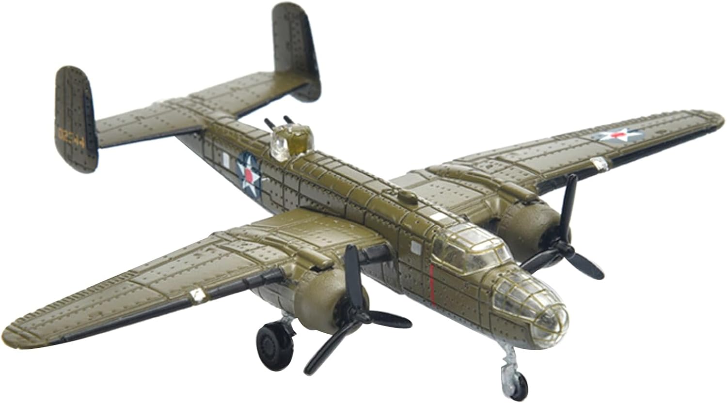 CHICHIYANG 1:200 US B-25 Mitchell Bomber Model Alloy Die-Cast Airplane Fighter Collectibles for Aircraft Enthusiasts & Collectors