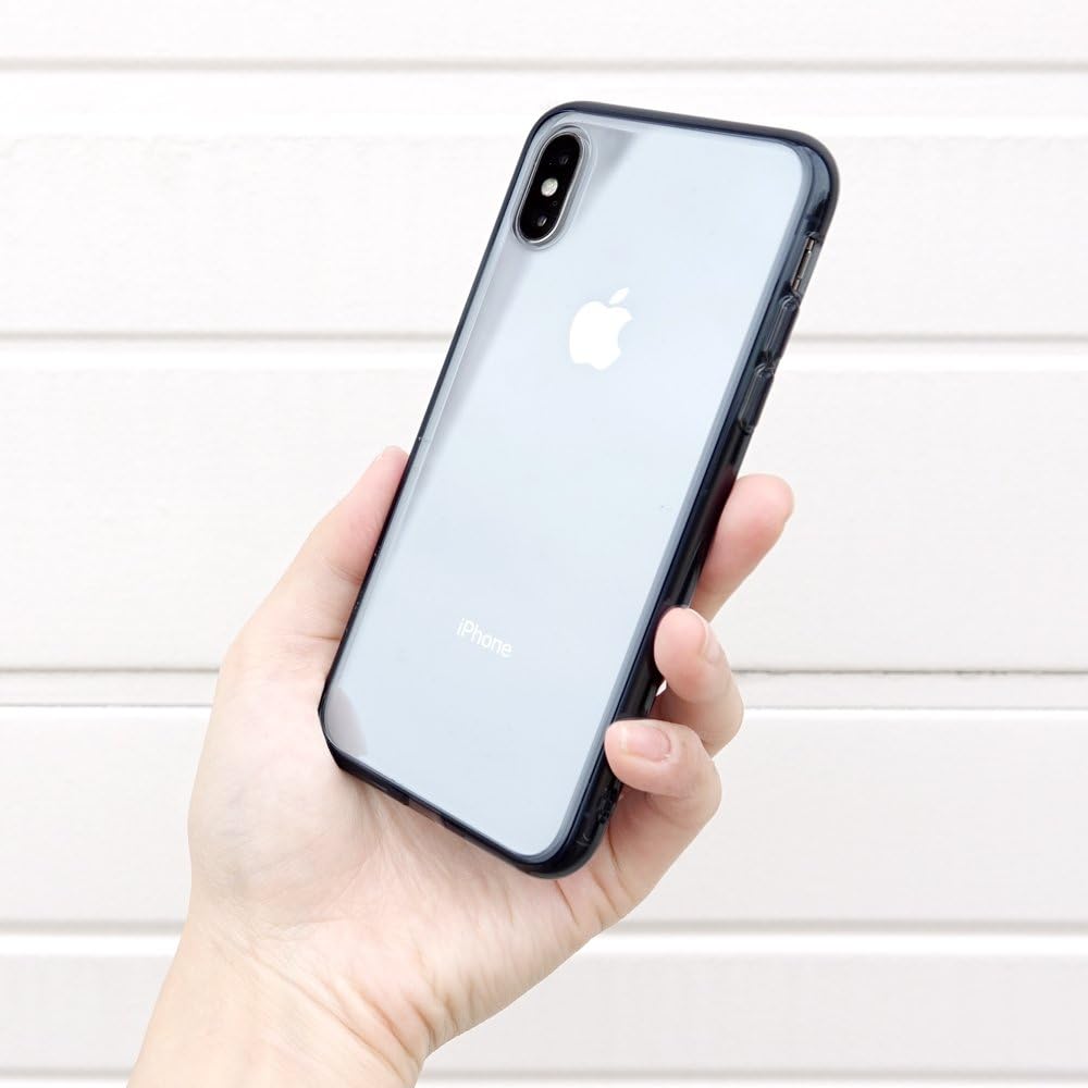 Ringke Fusion Designed for iPhone X Case Transparent Scratch Protection for iPhone X Cover (Not Compatible with iPhone Xs) - Smoke Black