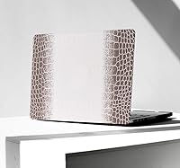 Vista 32 de KEROM Compatible con Funda para MacBook Air de 13 Pulgadas con Diseño de Cocodrilo 2021 2020 2019 2018 M1 A2337 A2179 A1932, Texturizada Elegante